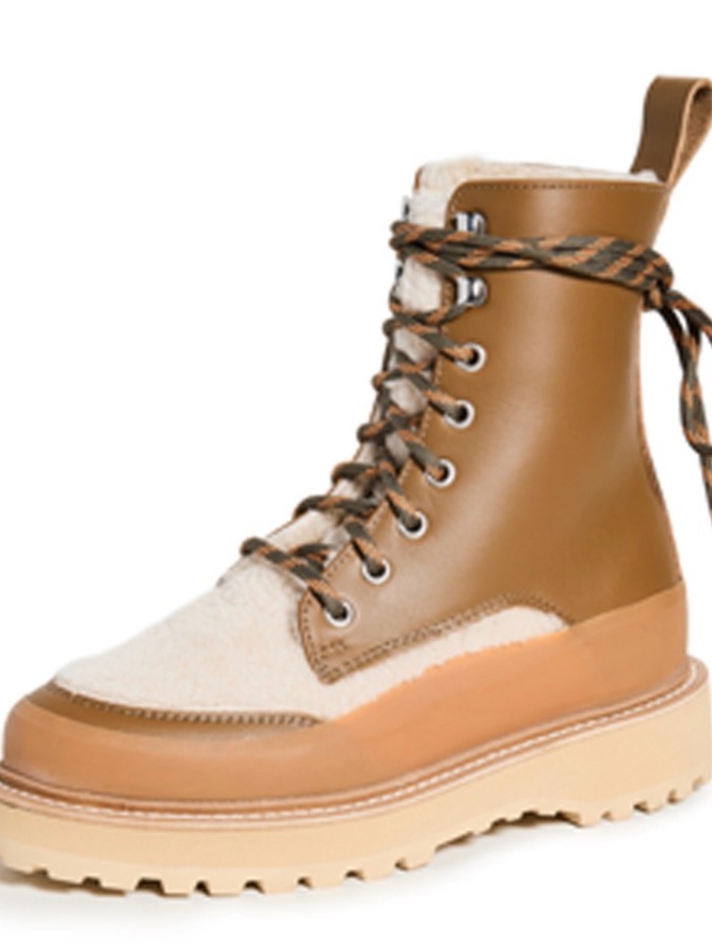 ULLA JOHNSON x Diemme Etna Leather & Shearling Boots in Tapenade size 36 Italy